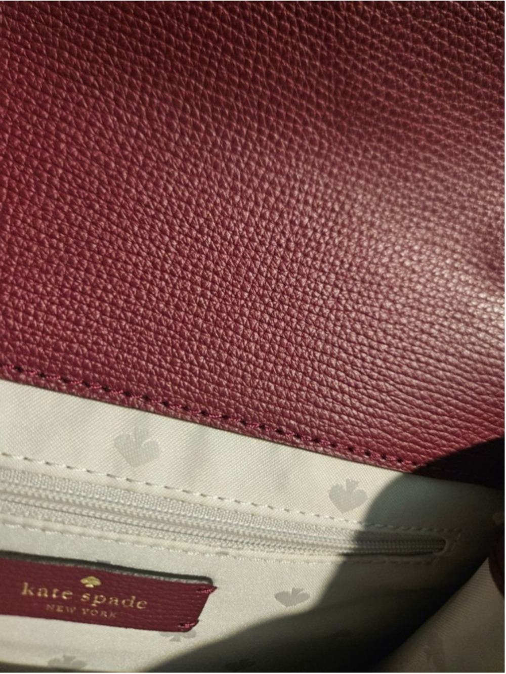 Kate Spade Burgundy Leather Satchel One Size - Picture 14 of 16